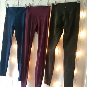 Burgundy Wunder Under full length high rise extra long length Size 4